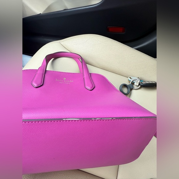 Kate Spade ♠️ New York Schuyler Satchel in Baja Rose (Hot Pink) - Picture 5 of 8